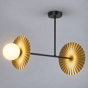 Lampa sufitowa Bloom 2xG9 Czarno-złoty