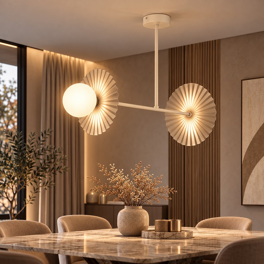 Lampa sufitowa Bloom 2xG9 Beż-Taupe - obrazek 2