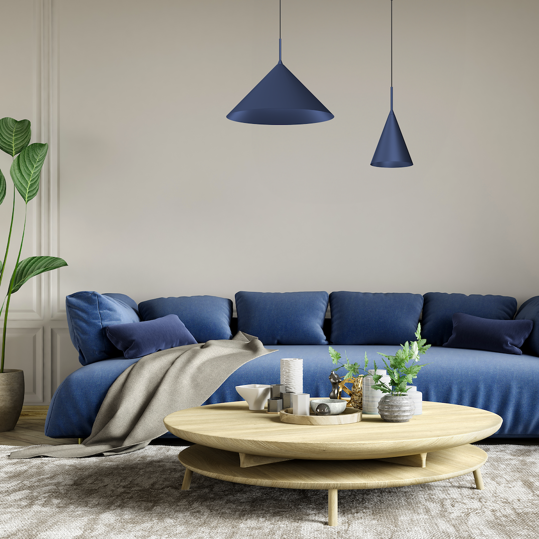 Lampa wisząca CAPITAL NAVY BLUE Ø46cm 1xGX53 - obrazek 3