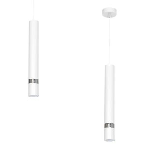 Lampa wisząca Joker Biały / Chrom 1xGU10
