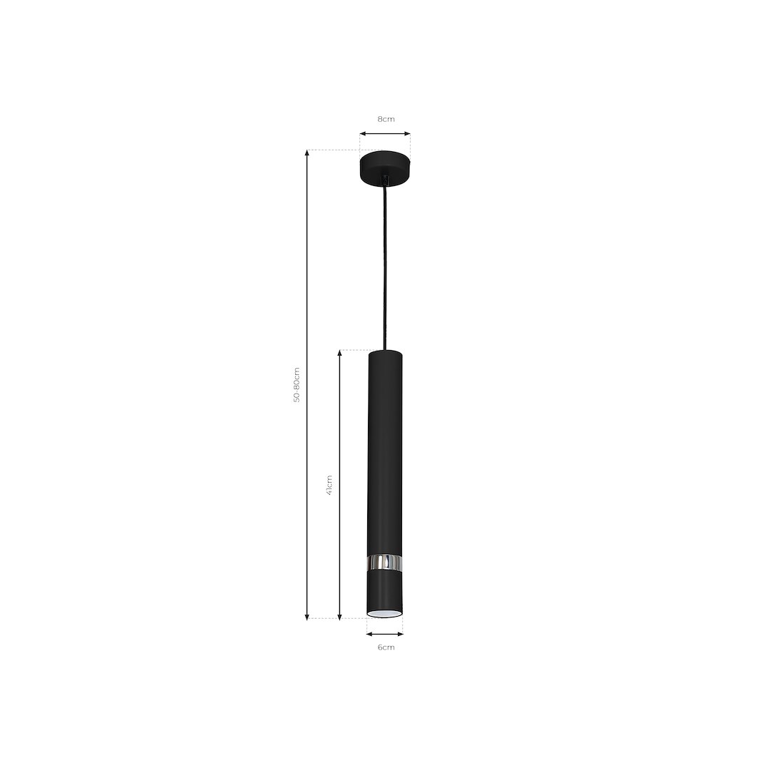Lampa wisząca JOKER BLACK/CHROME 1xGU10 - obrazek 10