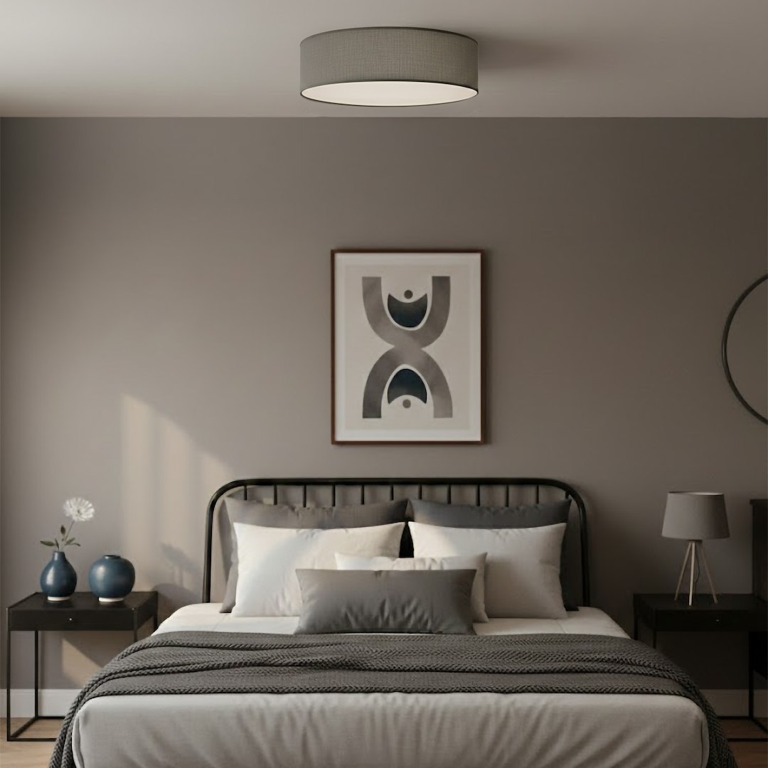 Lampa sufitowa Marshall 3xE27 Ø50cm Biały/Szary - obrazek 4