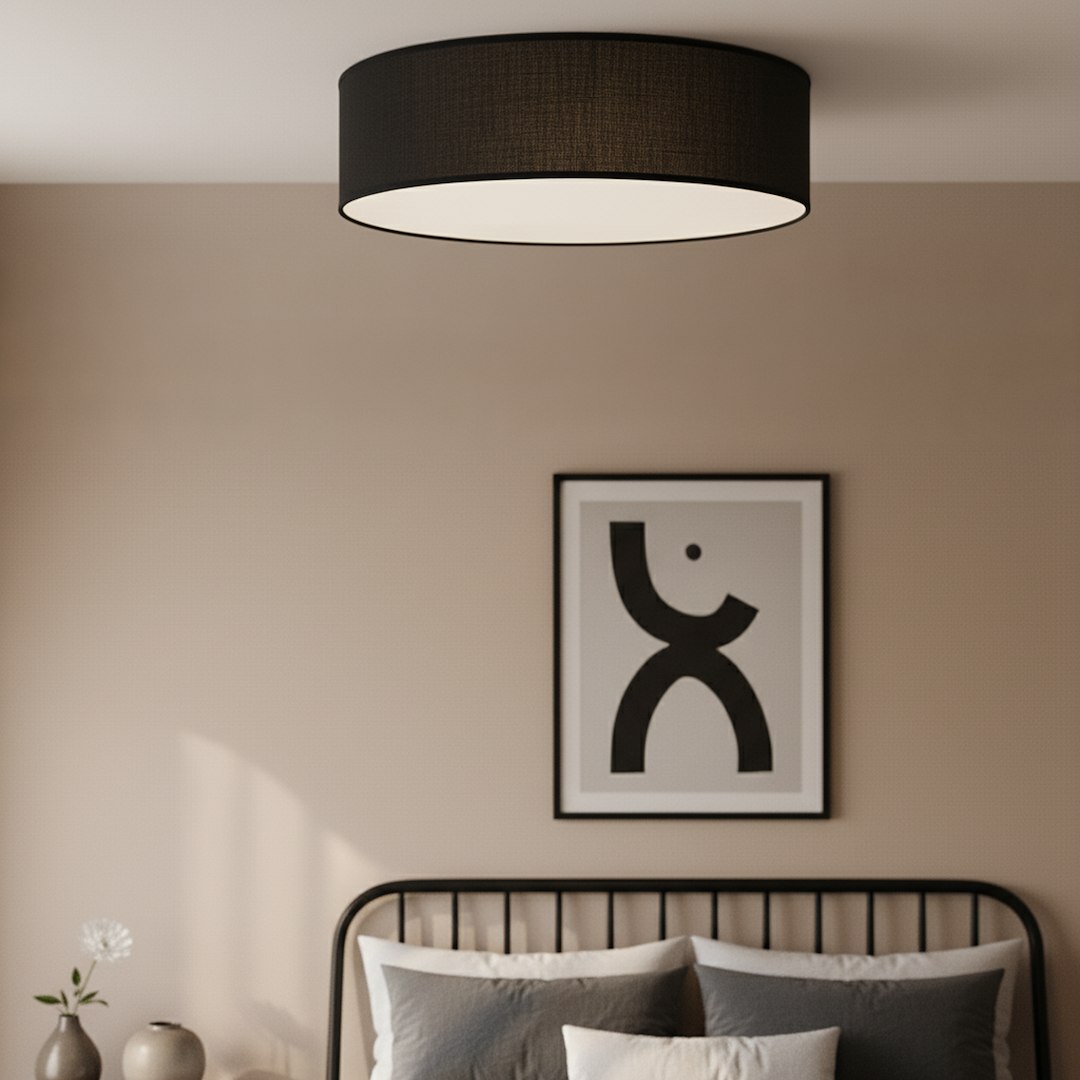 Lampa sufitowa Marshall 3xE27 Ø50cm Biały/Czarny - obrazek 3