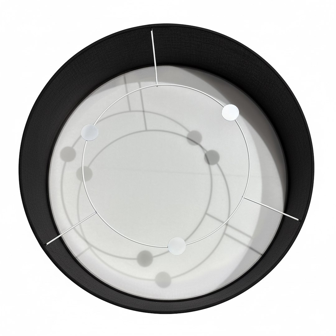 Lampa sufitowa Marshall 3xE27 Ø50cm Biały/Czarny - obrazek 7