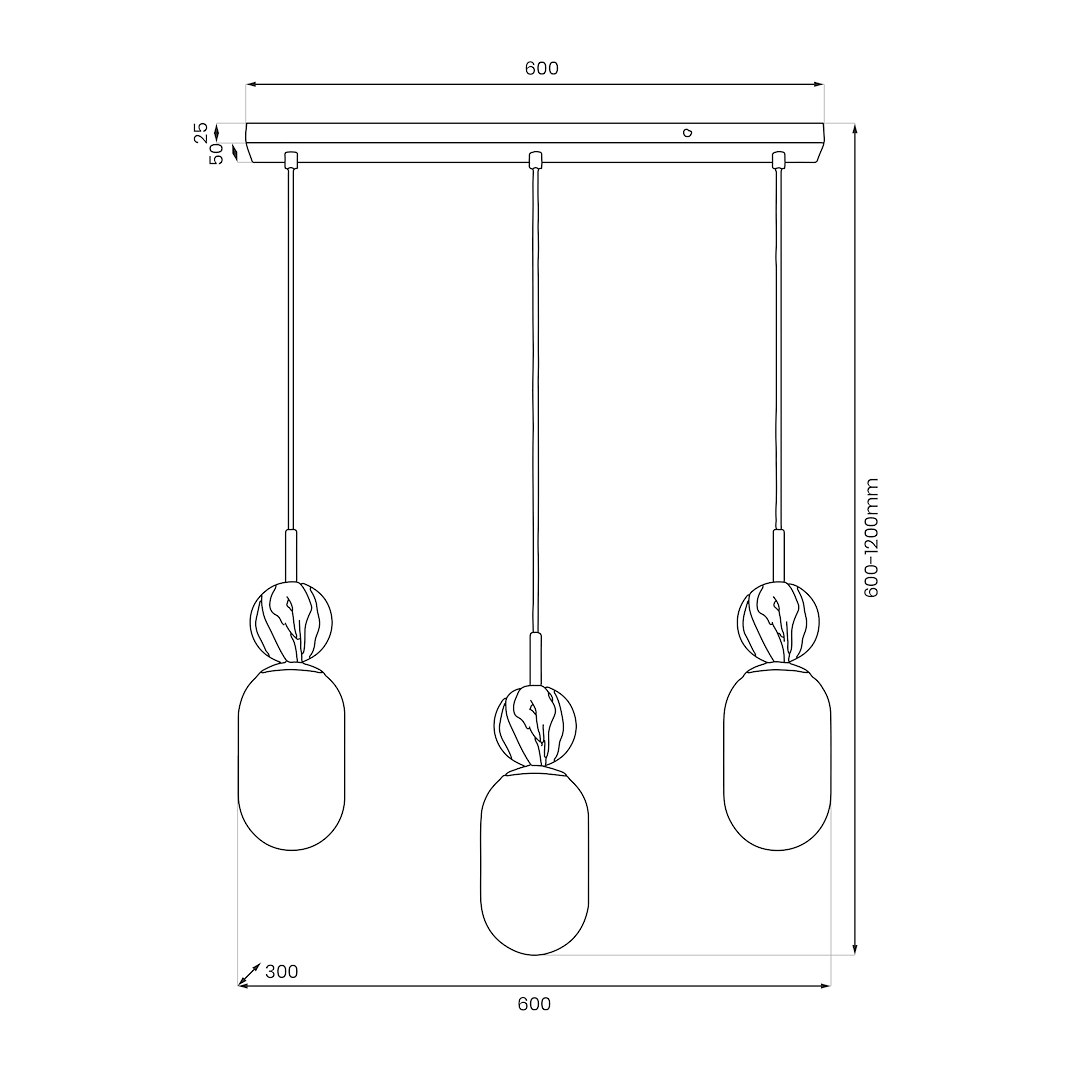 Lampa wisząca Crema 3xE14 - obrazek 10