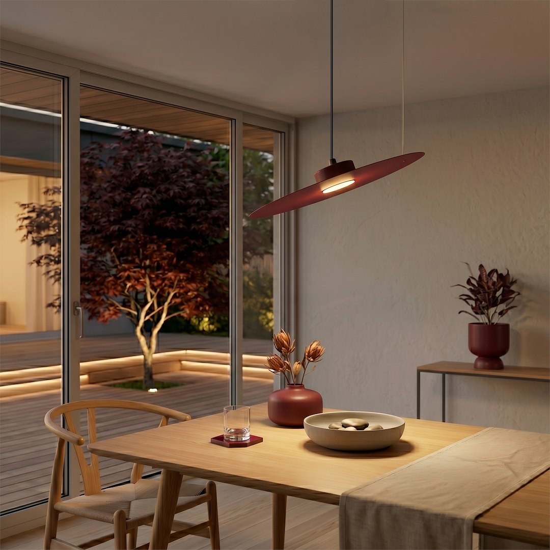 Lampa wisząca PIATTO Burgund 1xGX53 fi 450mm - obrazek 2