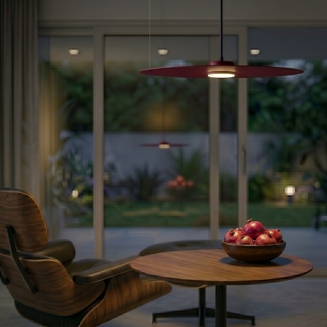 Lampa wisząca PIATTO Burgund 1xGX53 fi 550mm - obrazek 2