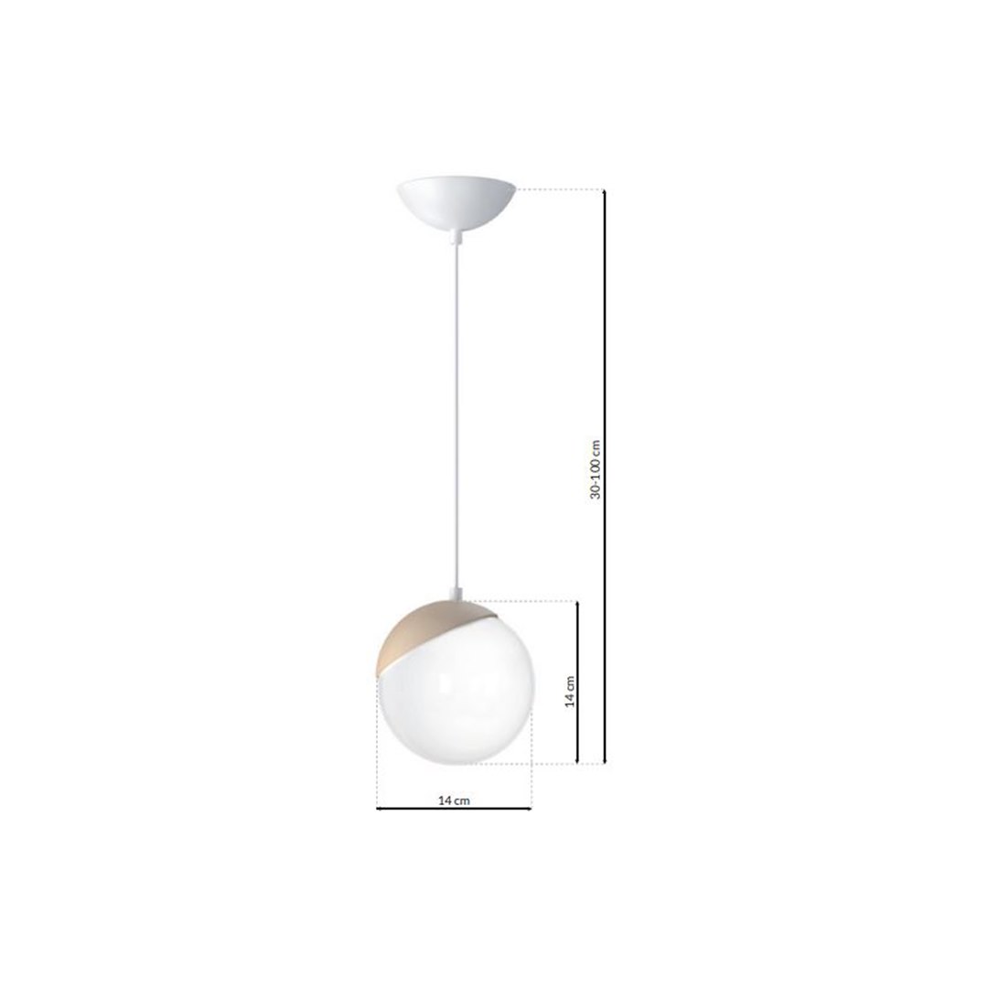 Lampa wisząca SFERA WOOD 1xE14 - obrazek 9