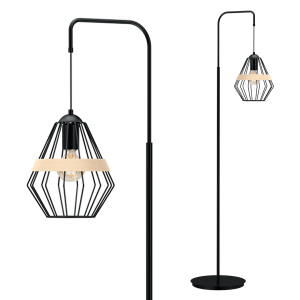 Lampa stojąca CLIFF BLACK 1xE27