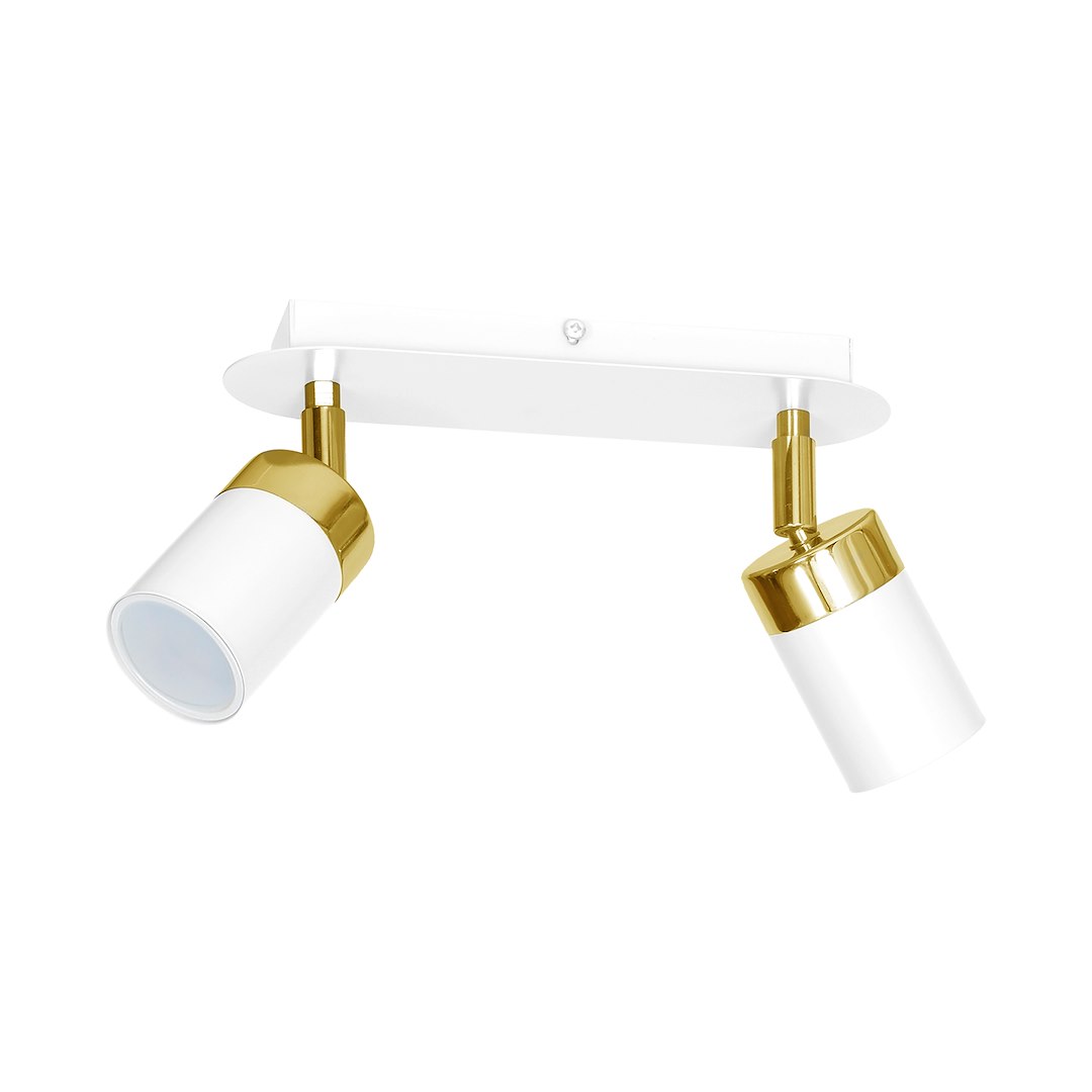 Lampa sufitowa Joker 2xGU10 Biały/Złoty