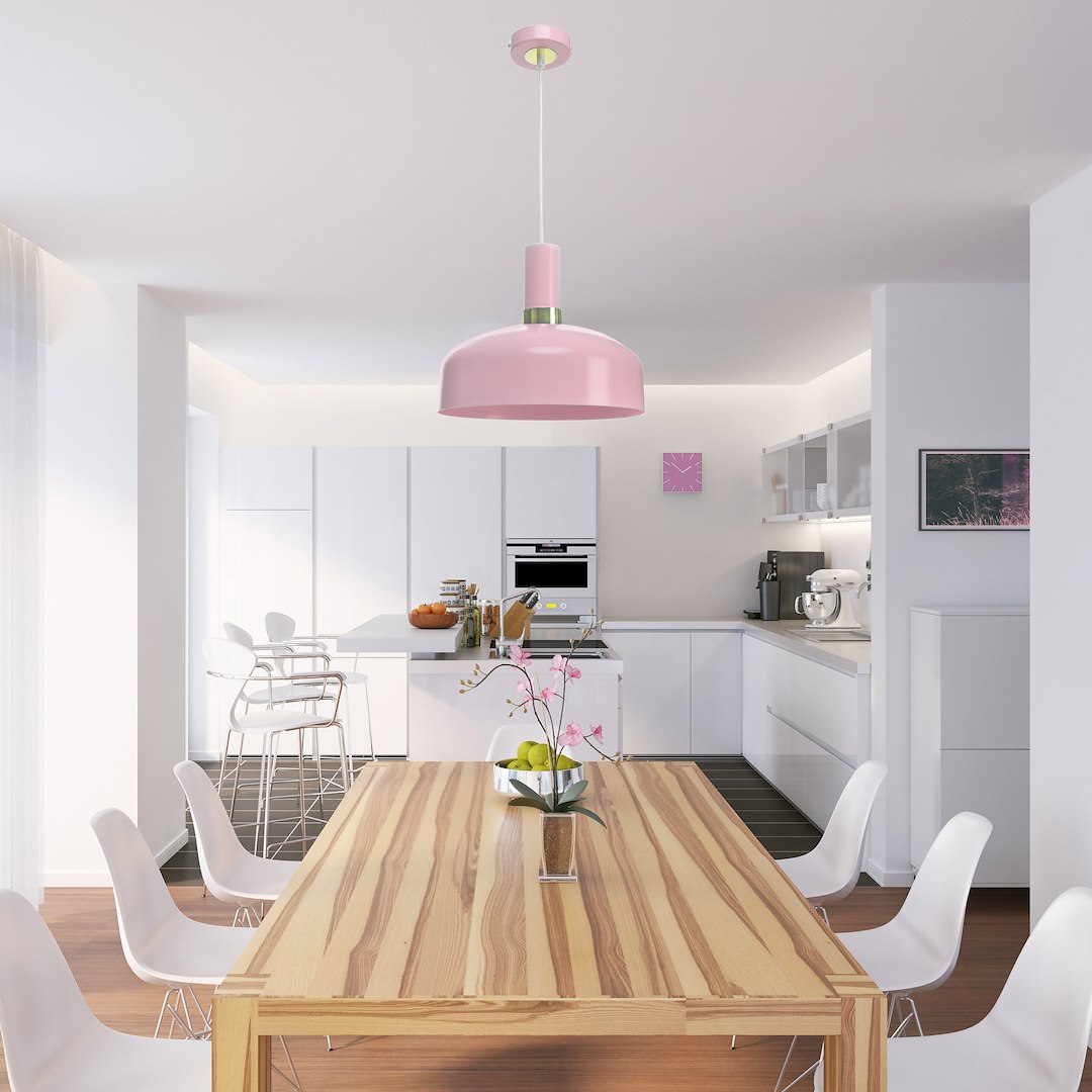 Lampa wisząca MALMO PINK 1xE27 - obrazek 5