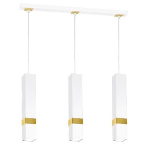 Lampa wisząca Vidar 3xGU10 Biały/Złoty