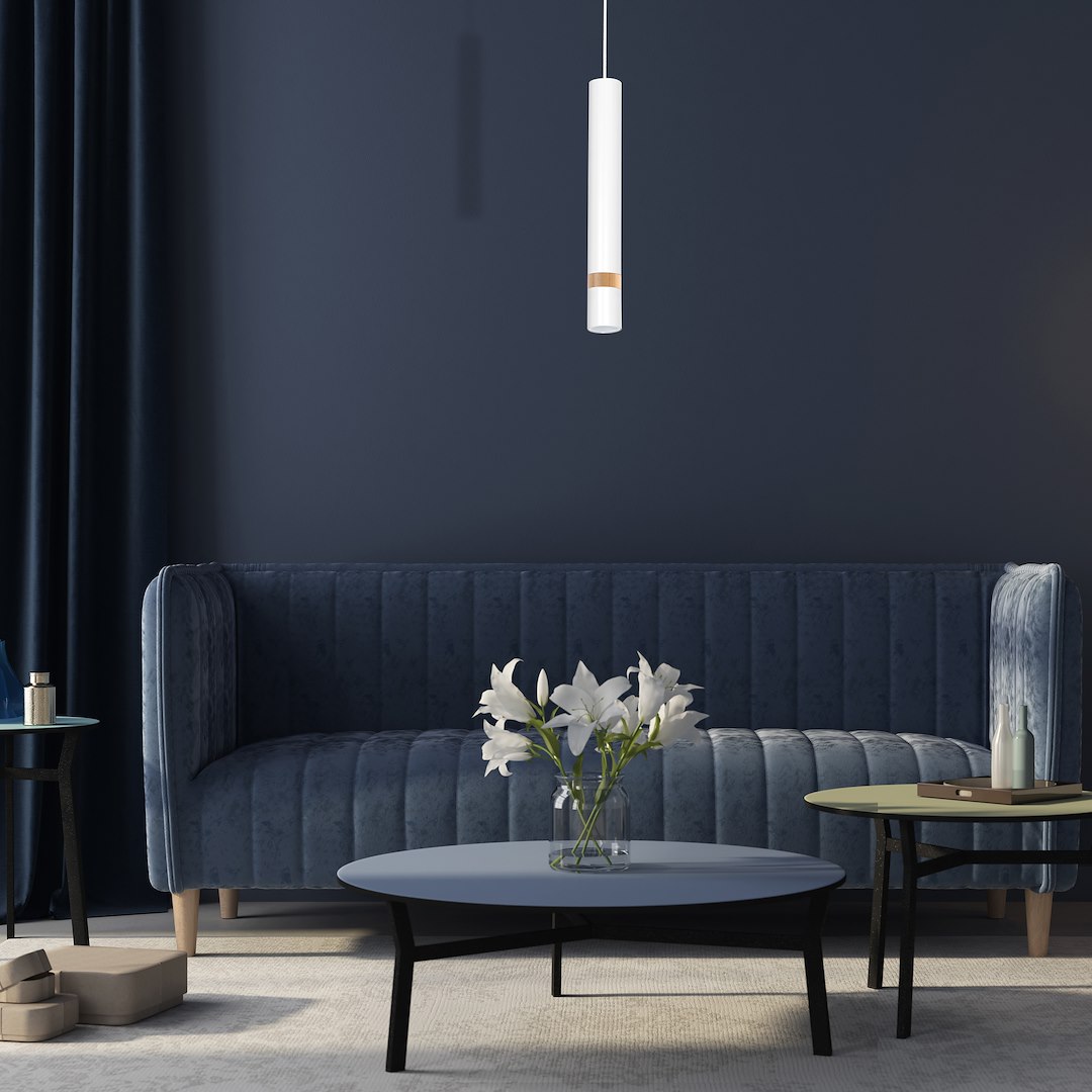 Lampa wisząca Joker Biały / Drewno 1xGU10 - obrazek 5