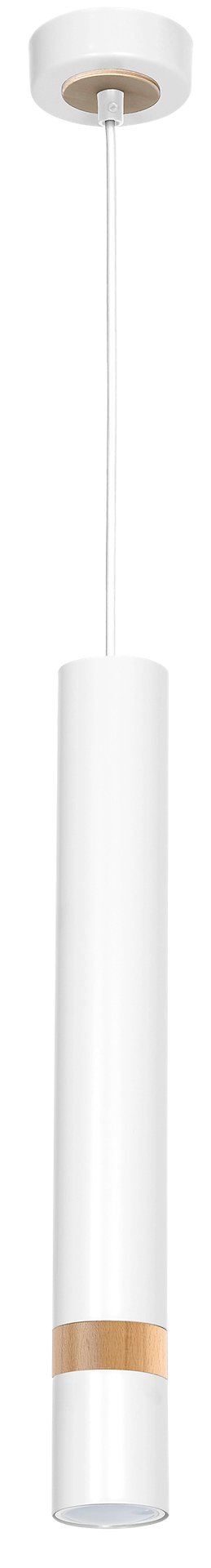 Lampa wisząca Joker Biały / Drewno 1xGU10 - obrazek 9