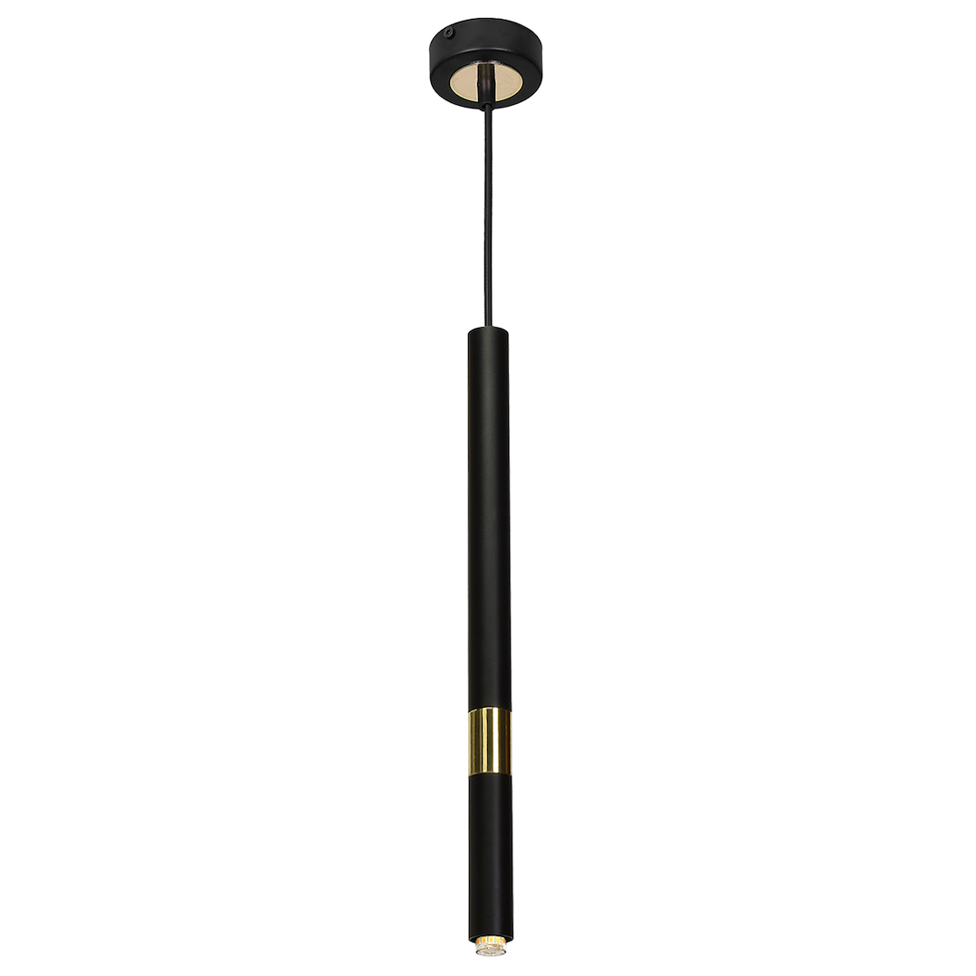 Lampa wisząca MONZA BLACK/GOLD 1xG9 8W - obrazek 2