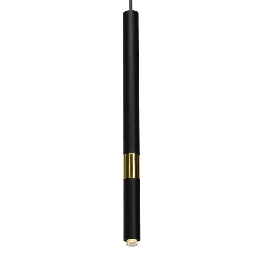 Lampa wisząca MONZA BLACK/GOLD 1xG9 8W - obrazek 3