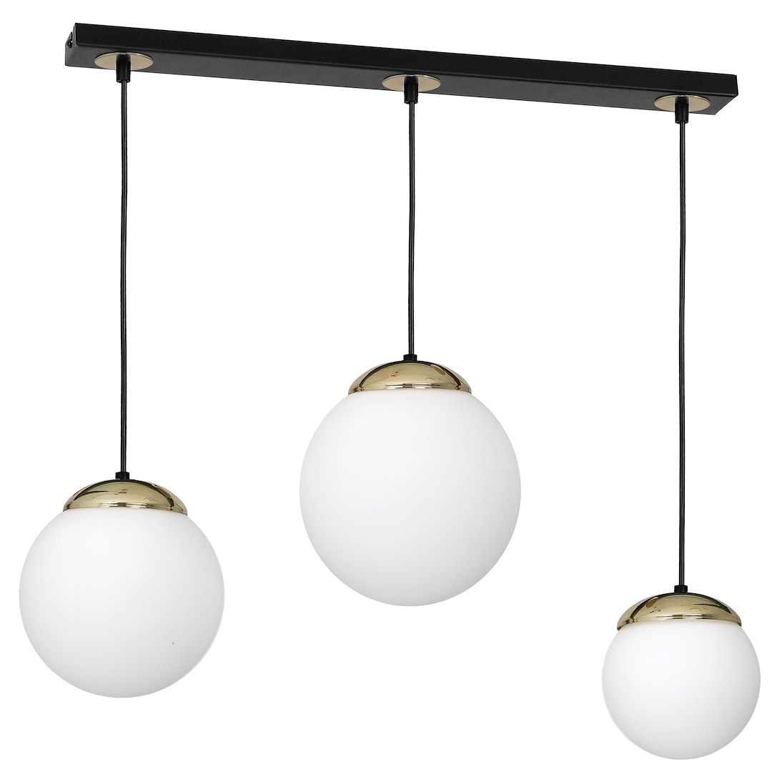 Lampa wisząca SPARTA BLACK / GOLD 3xE14 - obrazek 2