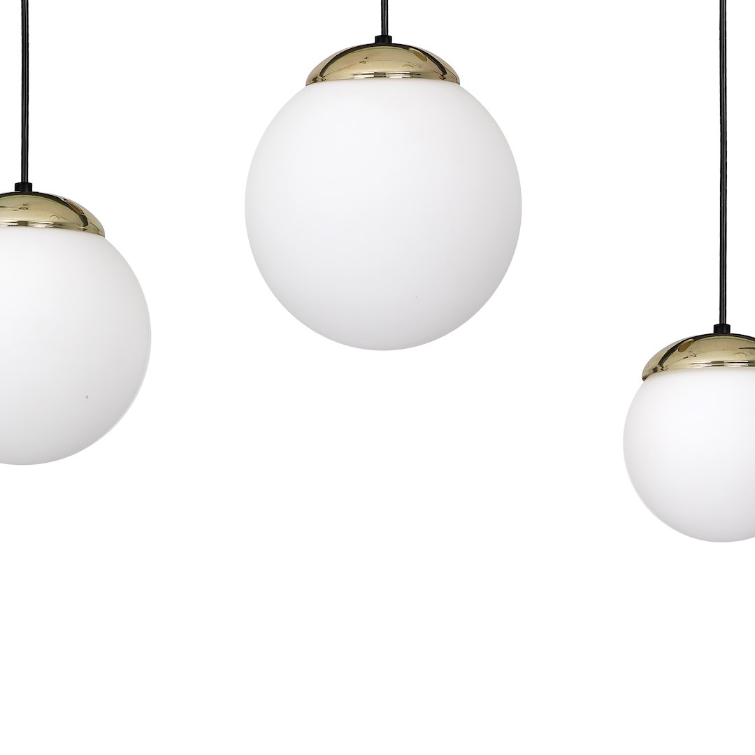 Lampa wisząca SPARTA BLACK / GOLD 3xE14 - obrazek 4