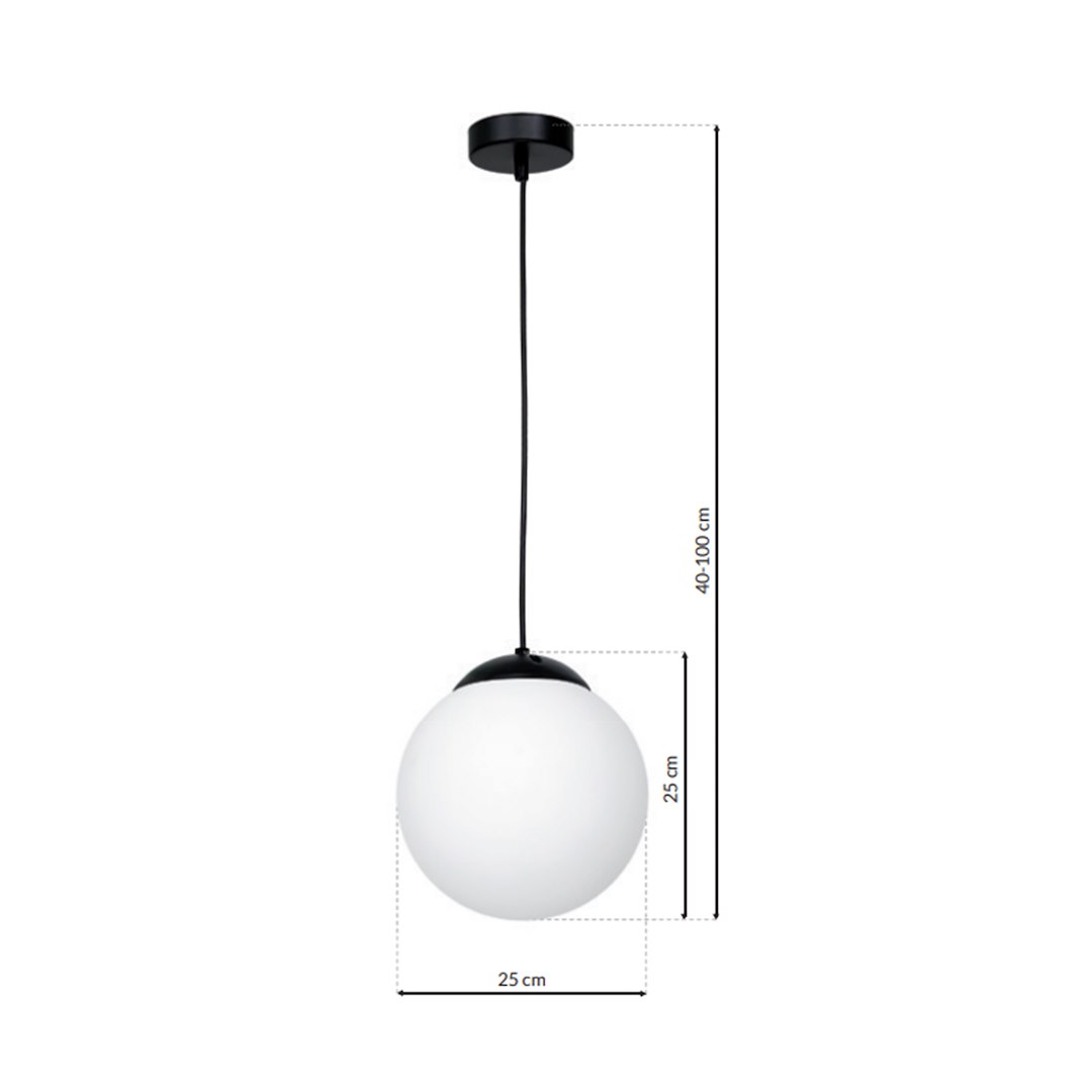 Lampa wisząca LIMA BLACK 1xE27 - obrazek 7