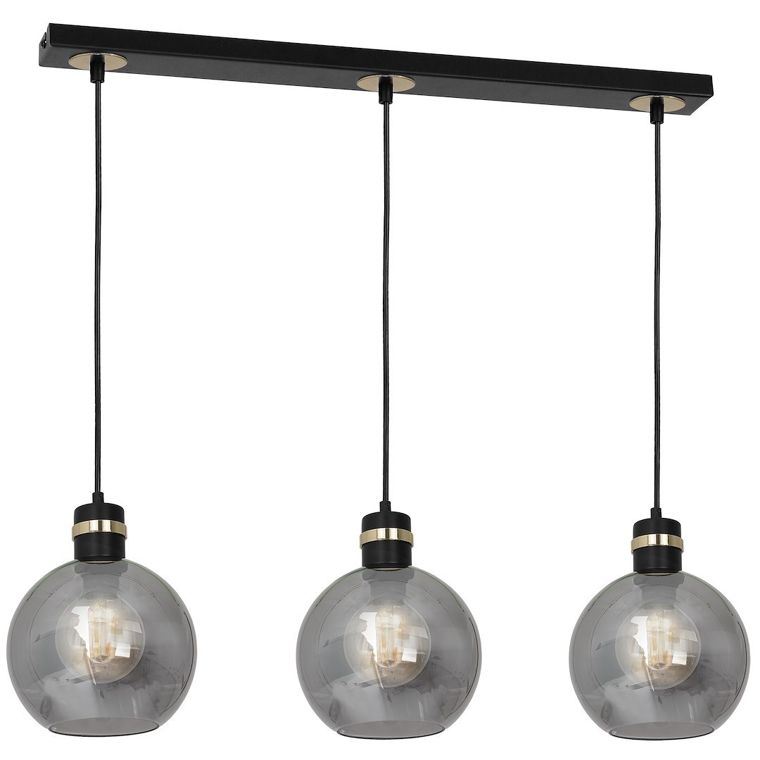 Lampa wisząca OMEGA BLACK/GOLD 3xE27 - obrazek 2