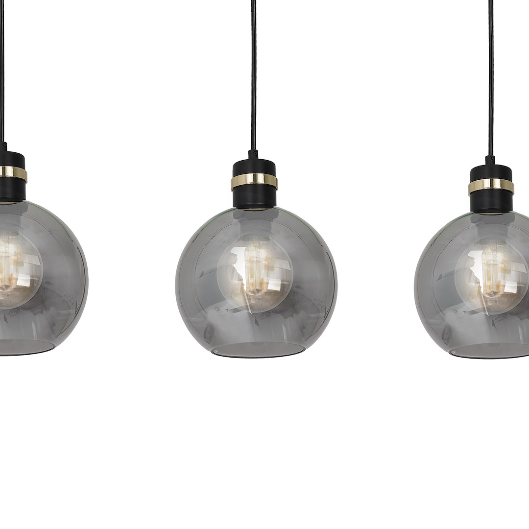 Lampa wisząca OMEGA BLACK/GOLD 3xE27 - obrazek 4