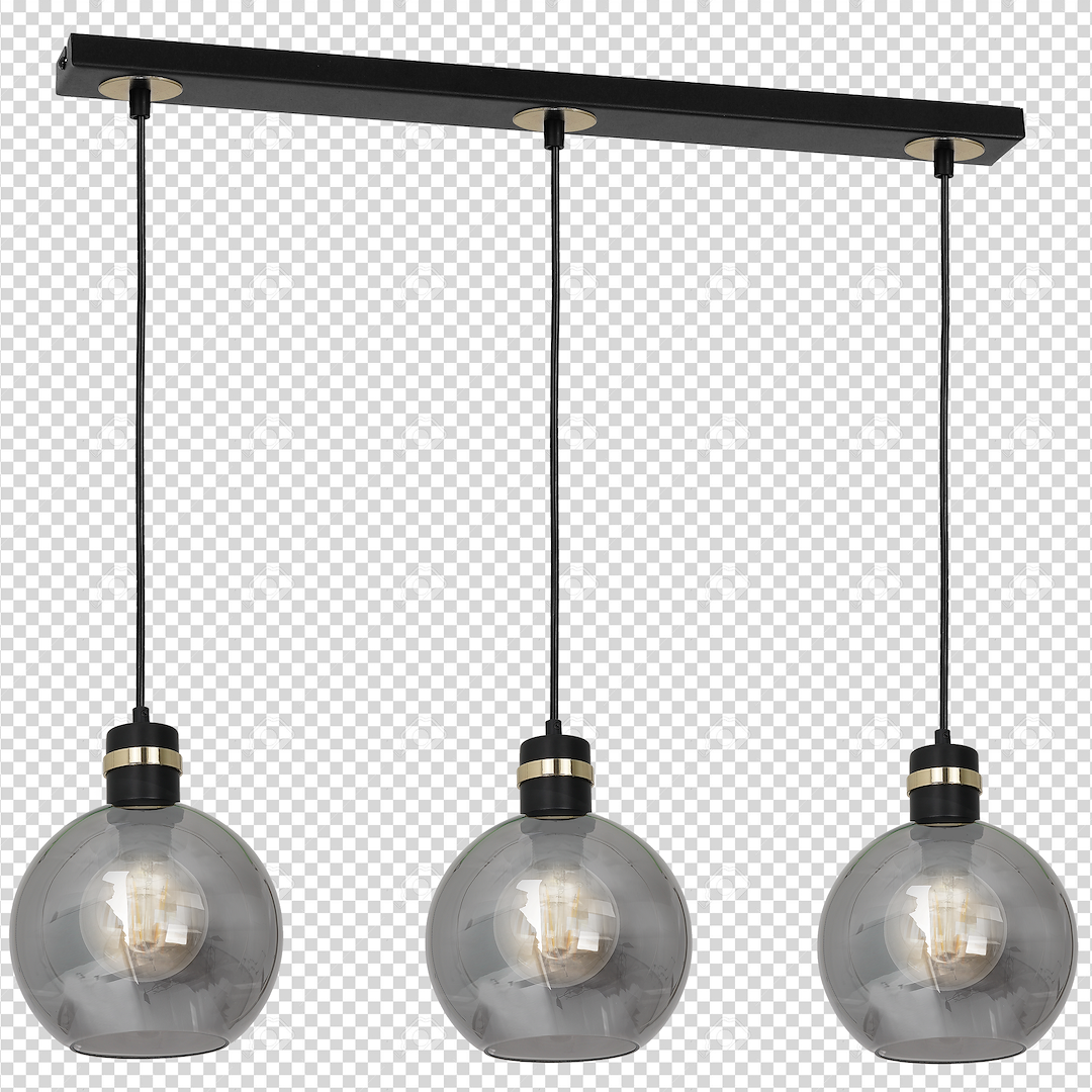 Lampa wisząca OMEGA BLACK/GOLD 3xE27 - obrazek 8