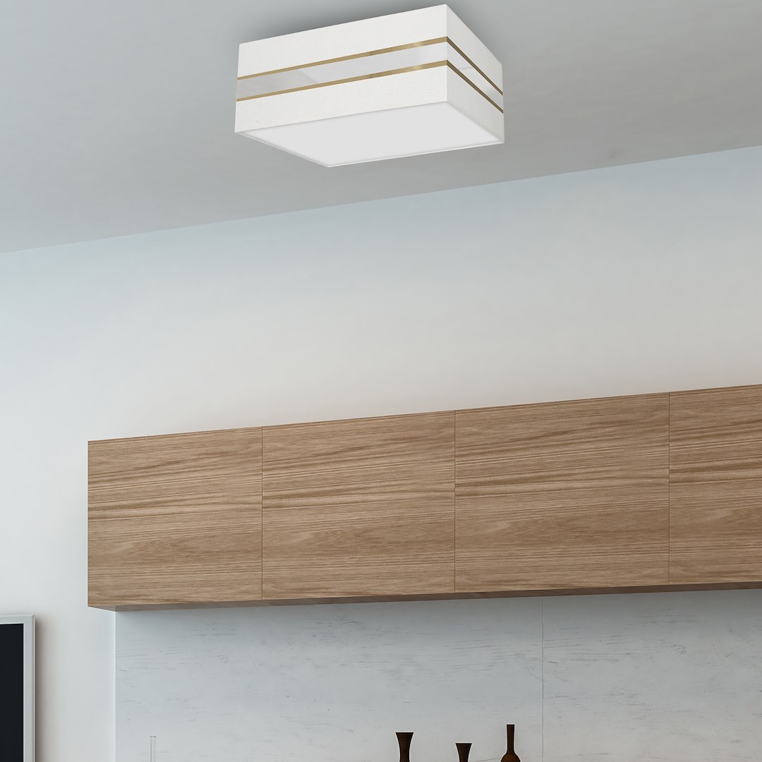 Lampa sufitowa Kwadrat Ultimo 3xE27 Biały - obrazek 5