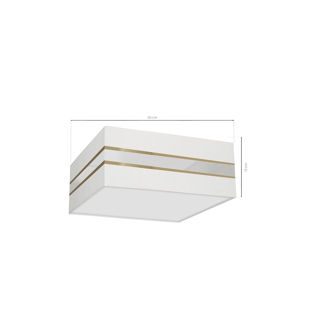 Lampa sufitowa Kwadrat Ultimo 3xE27 Biały - obrazek 6