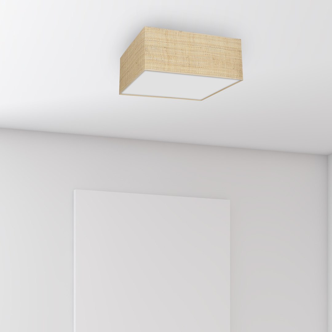 Lampa sufitowa Marshall 3xE27 Biały/Rattan - obrazek 3