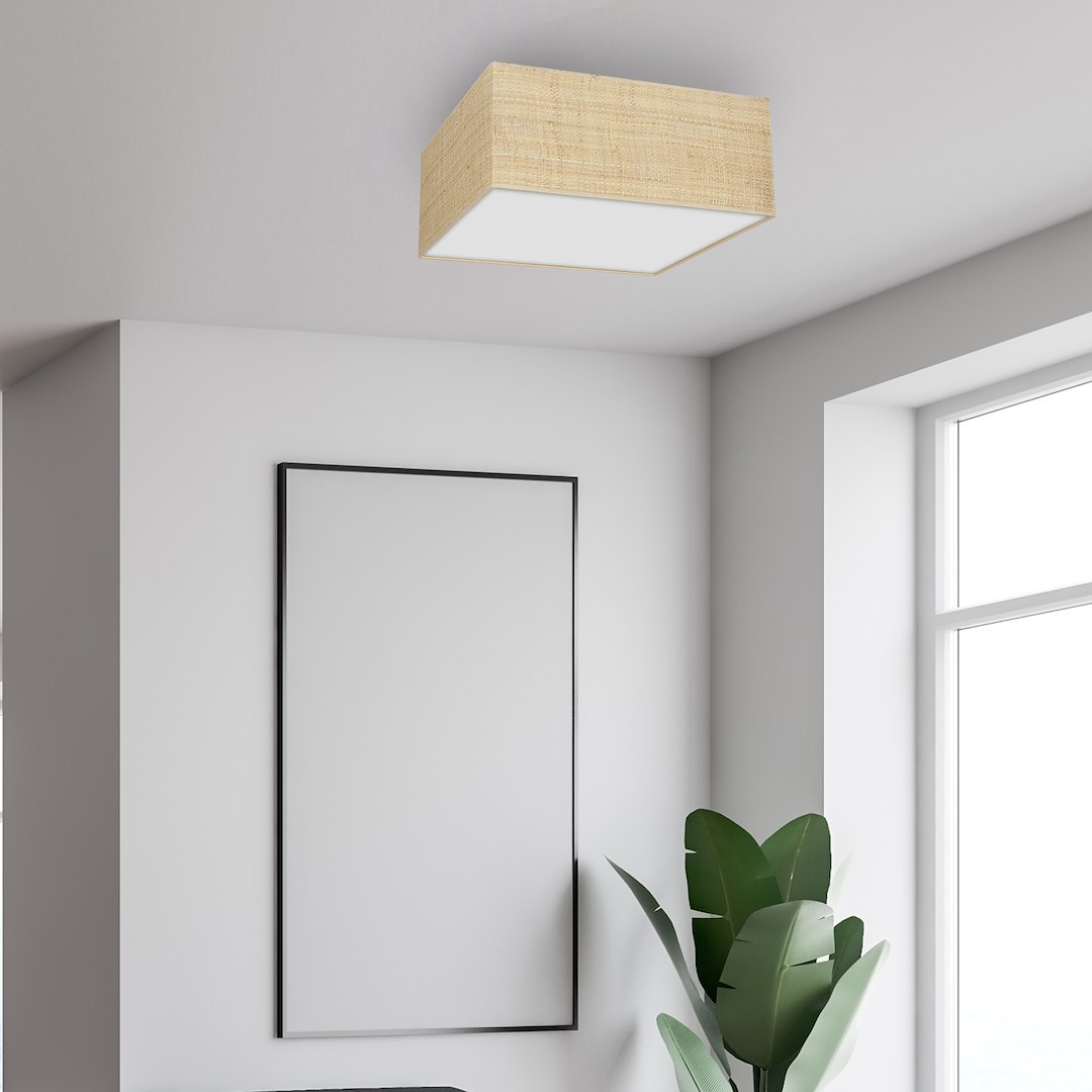 Lampa sufitowa Marshall 3xE27 Biały/Rattan - obrazek 6
