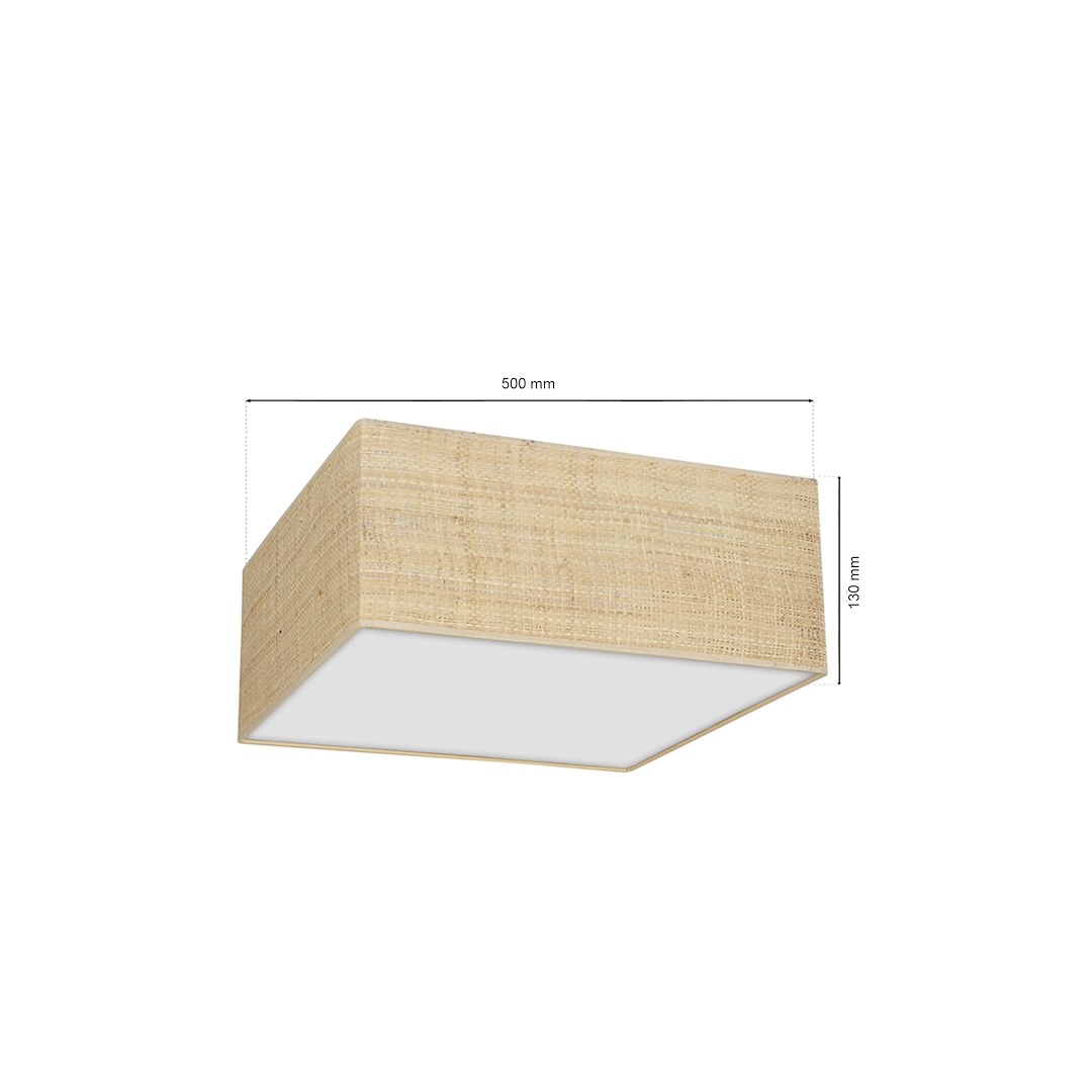 Lampa sufitowa Marshall 3xE27 Biały/Rattan - obrazek 8