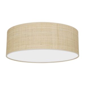Lampa sufitowa Marshall 3xE27 Ø50cm Biały/Rattan