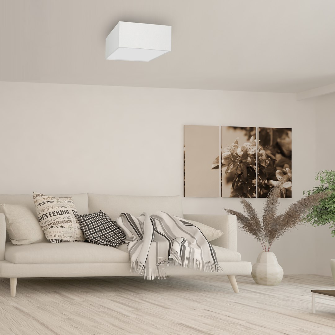 Lampa sufitowa ALBION BIEL / BAWEŁNA 2xE27 - obrazek 5