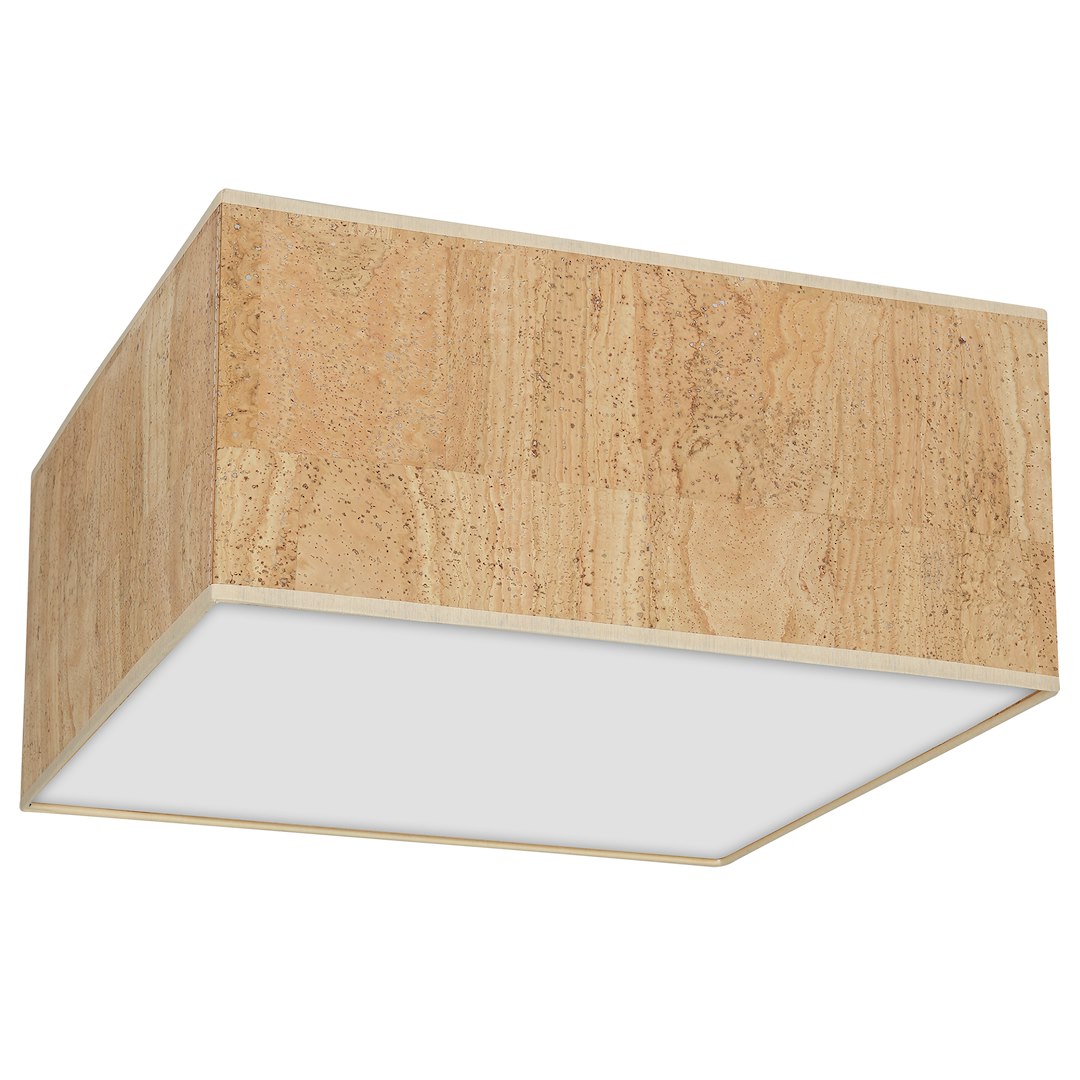 Lampa sufitowa Cork 2xE27 Biały / Korek - obrazek 2