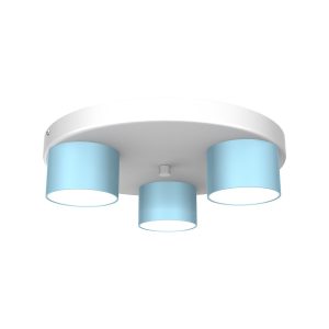 Lampa sufitowa Dixie 3xGX53 Niebieski / Biały