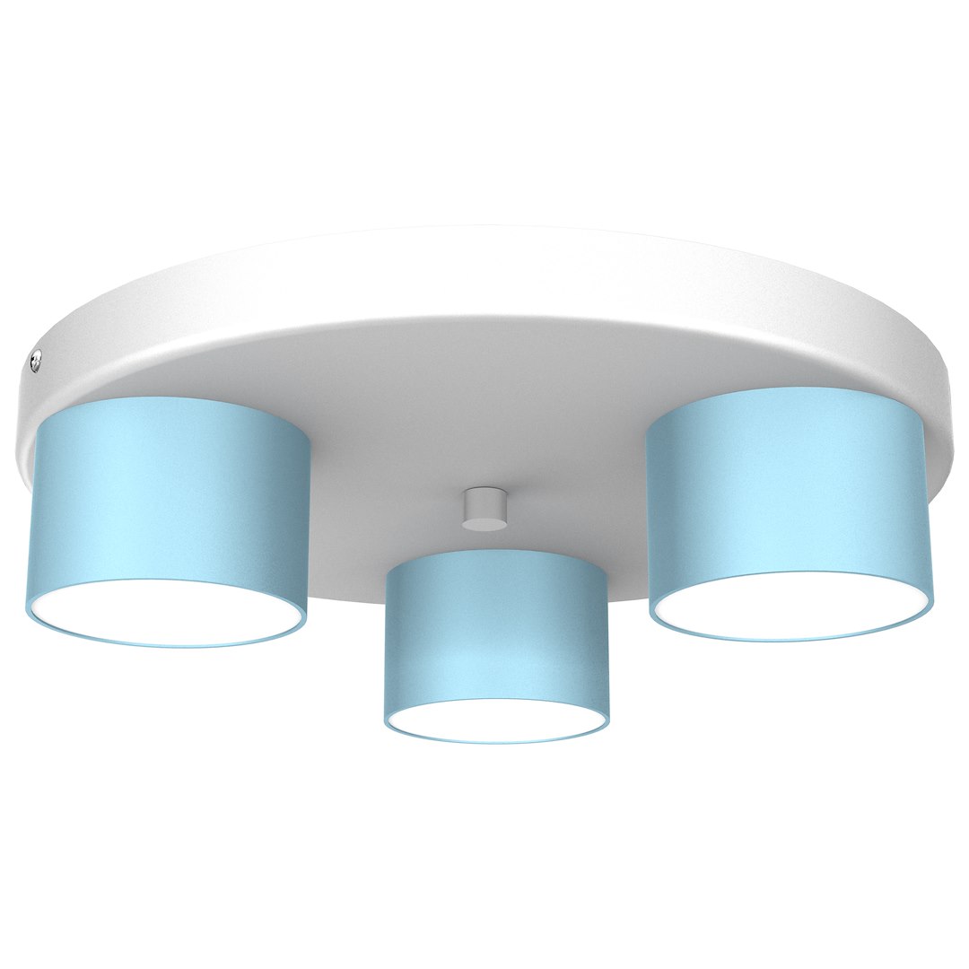 Lampa sufitowa Dixie 3xGX53 Niebieski / Biały - obrazek 2