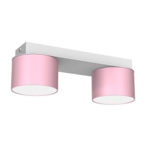 Lampa sufitowa Dixie 2xGX53 Różowy/Biały