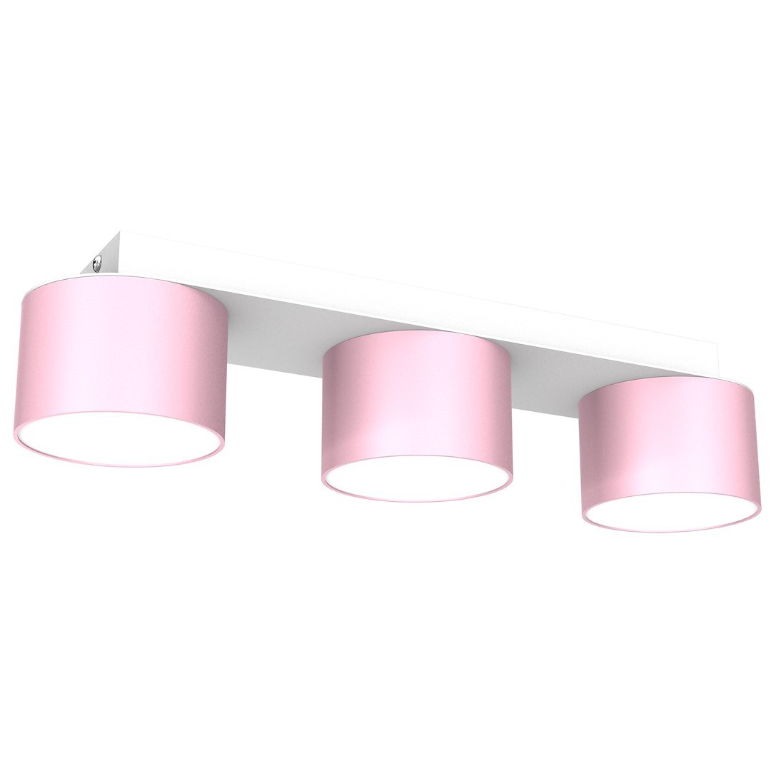 Lampa sufitowa Dixie 3xGX53 Różowy/Biały - obrazek 2