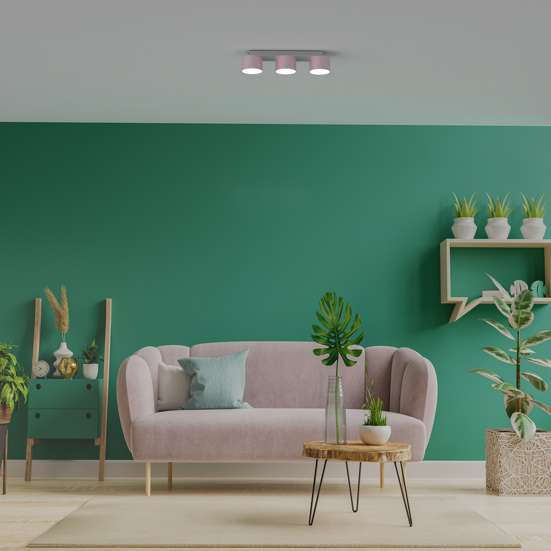 Lampa sufitowa Dixie 3xGX53 Różowy/Biały - obrazek 7