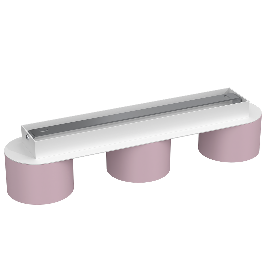 Lampa sufitowa Dixie 3xGX53 Różowy/Biały - obrazek 9