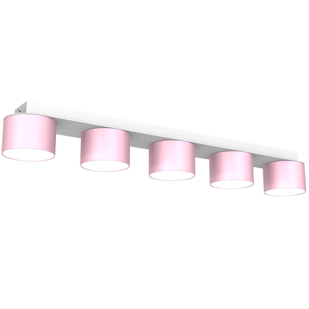 Lampa sufitowa Dixie 5xGX53 Różowy/Biały - obrazek 2