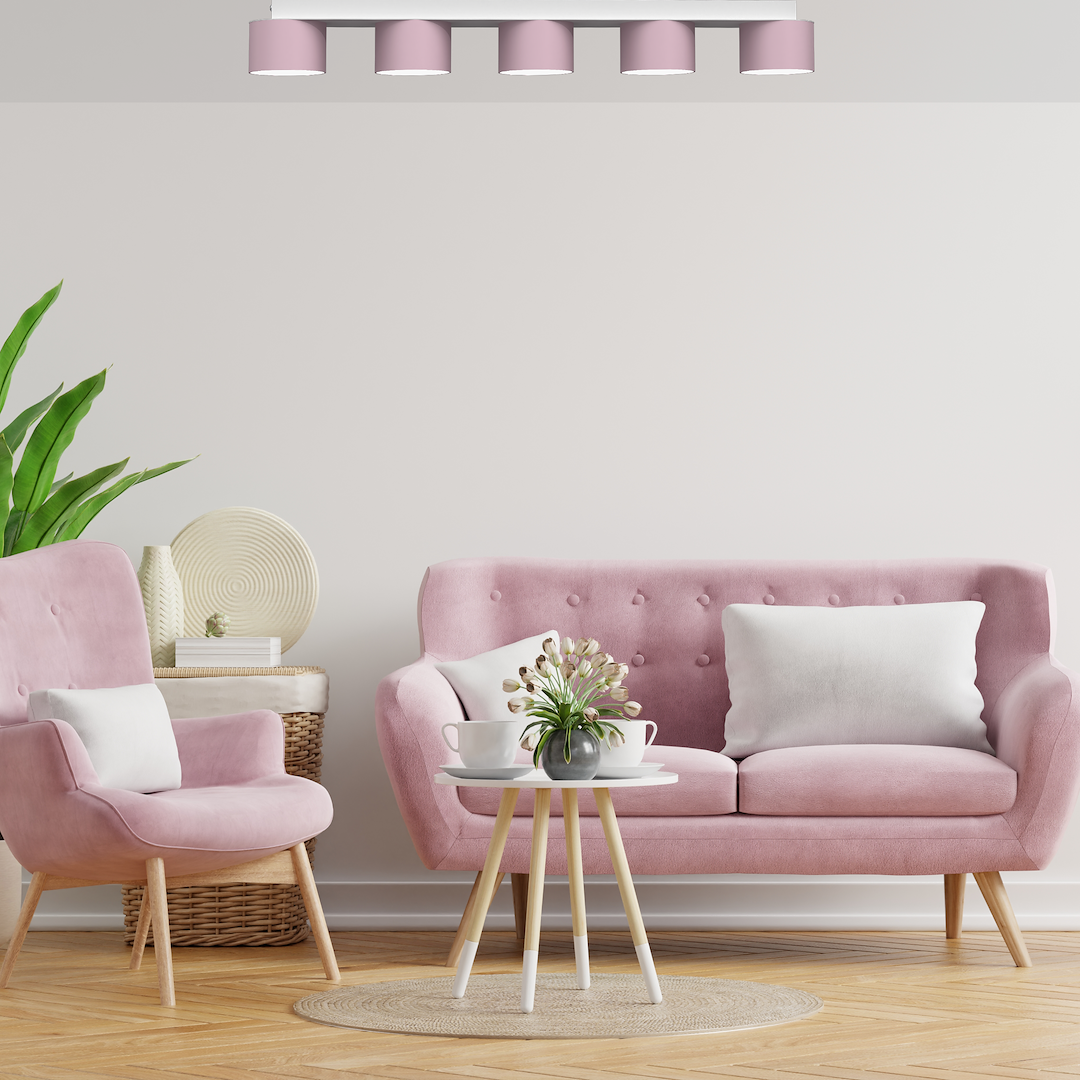 Lampa sufitowa Dixie 5xGX53 Różowy/Biały - obrazek 10