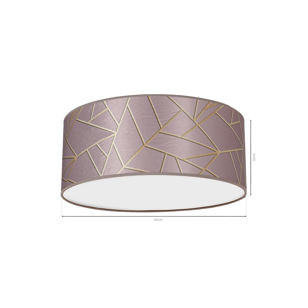 Lampa sufitowa ZIGGY PINK Gold/Pink 2xE27 Ø40cm - obrazek 7
