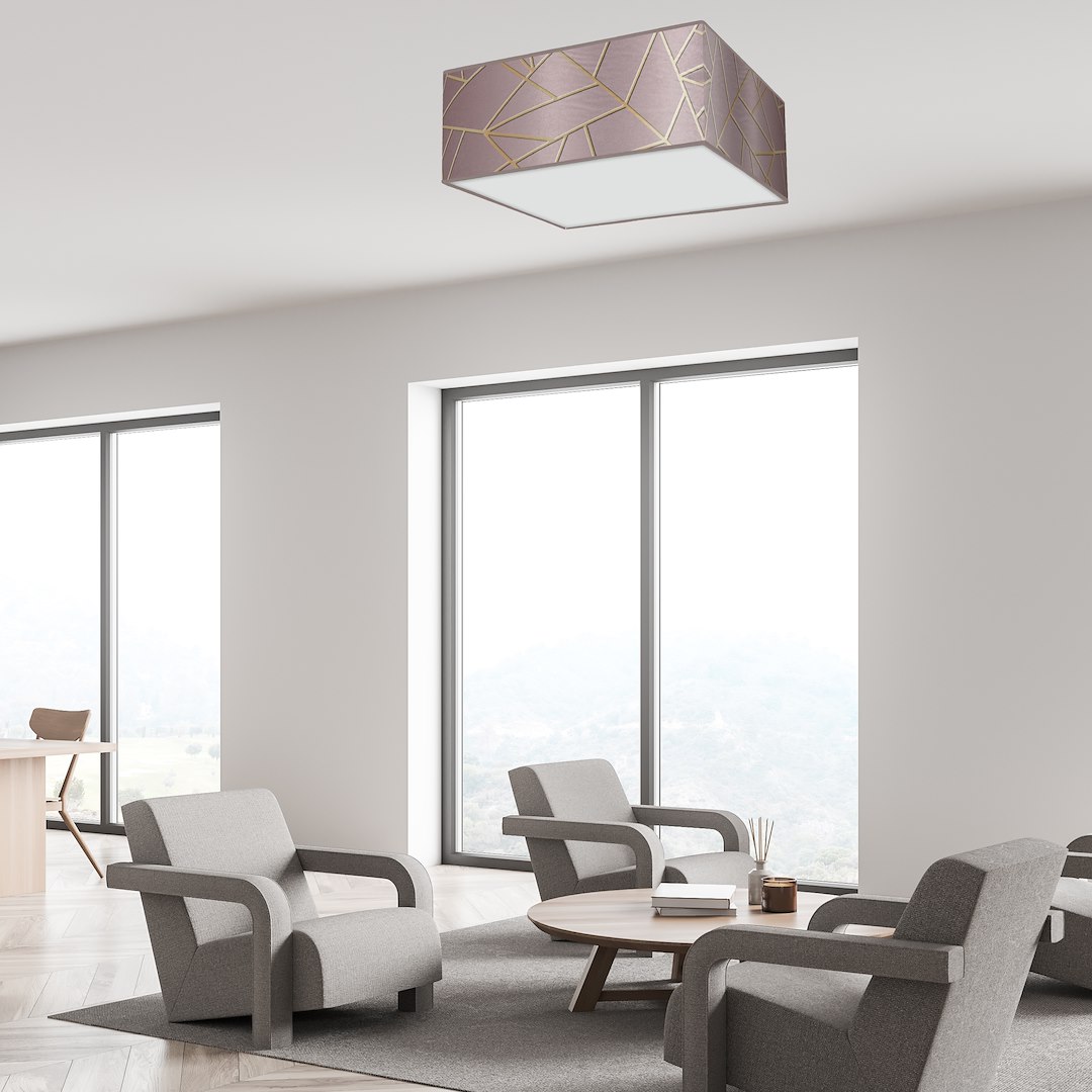 Lampa sufitowa ZIGGY PINK Gold/Pink 3xE27 - obrazek 6