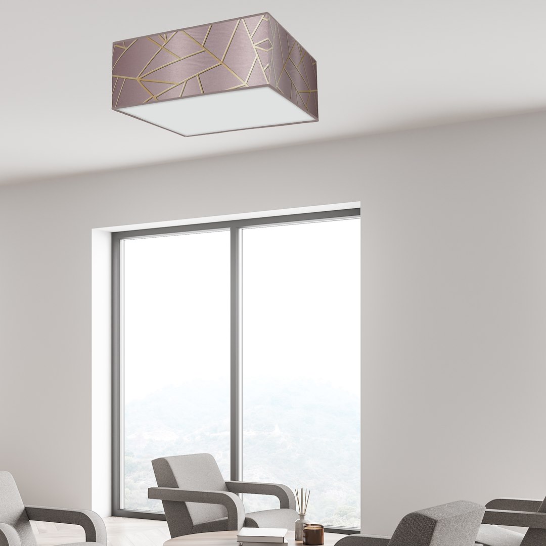 Lampa sufitowa ZIGGY PINK Gold/Pink 3xE27 - obrazek 7