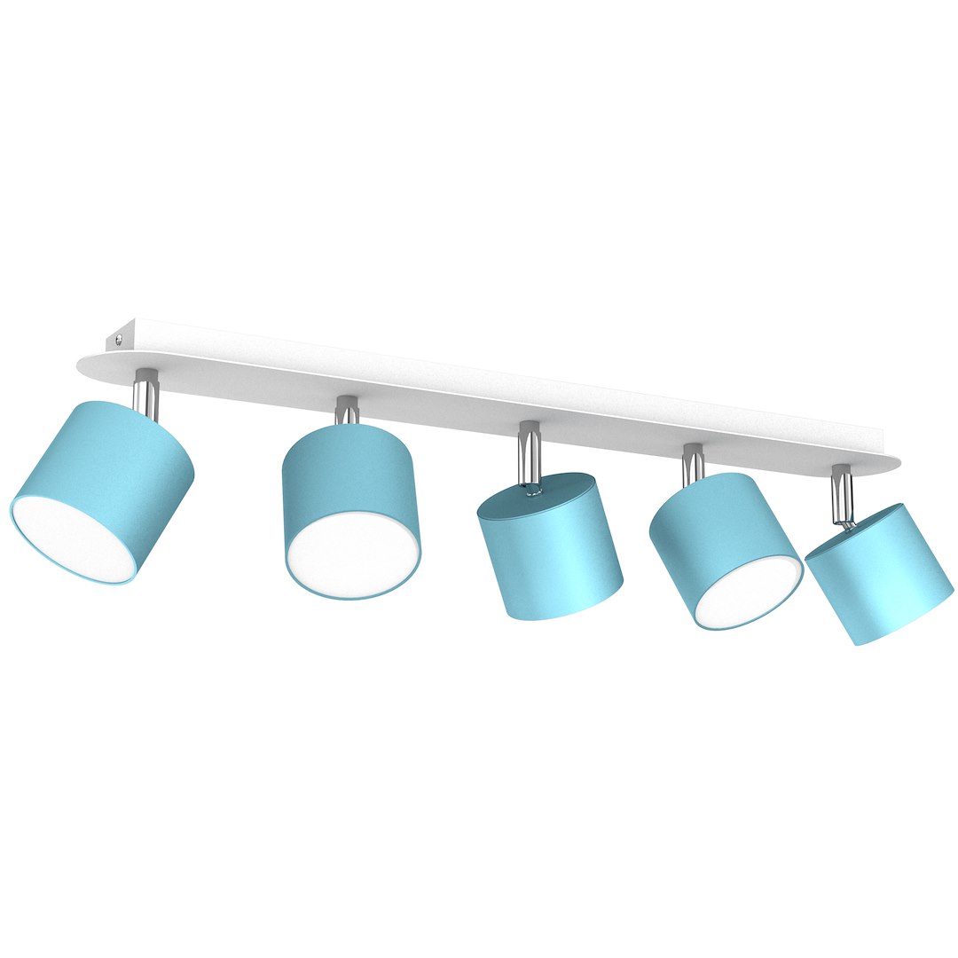 Lampa sufitowa Dixie 5xGX53 Niebieski/Biały - obrazek 2