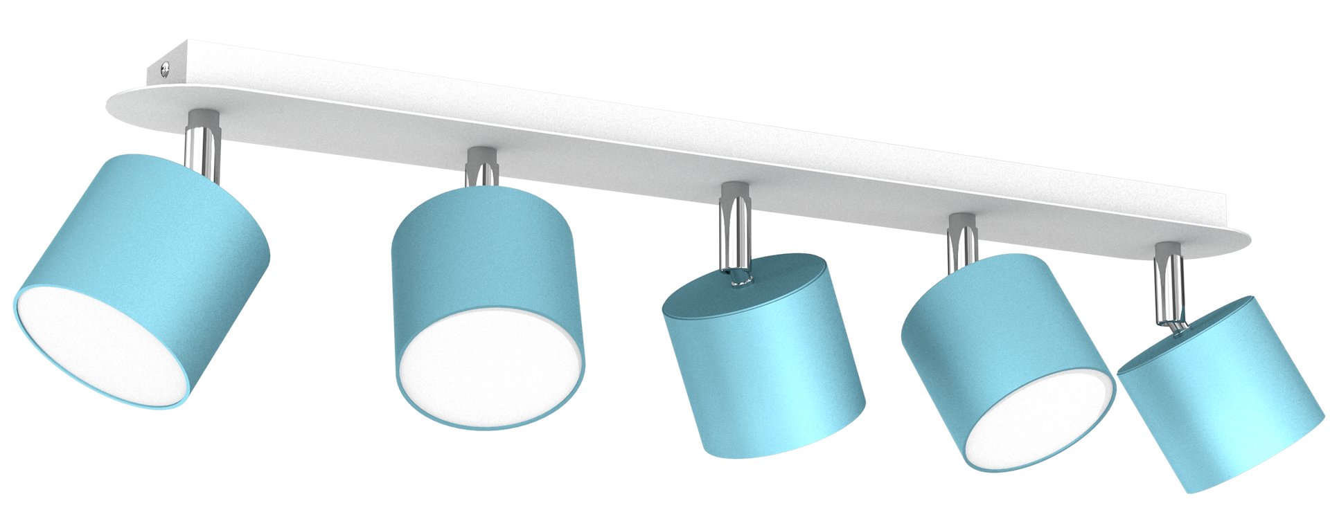 Lampa sufitowa Dixie 5xGX53 Niebieski/Biały - obrazek 5