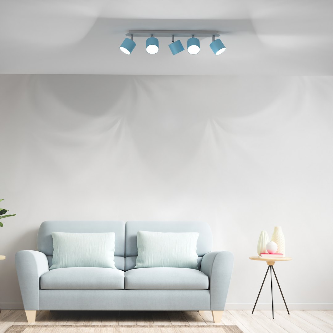 Lampa sufitowa Dixie 5xGX53 Niebieski/Biały - obrazek 6