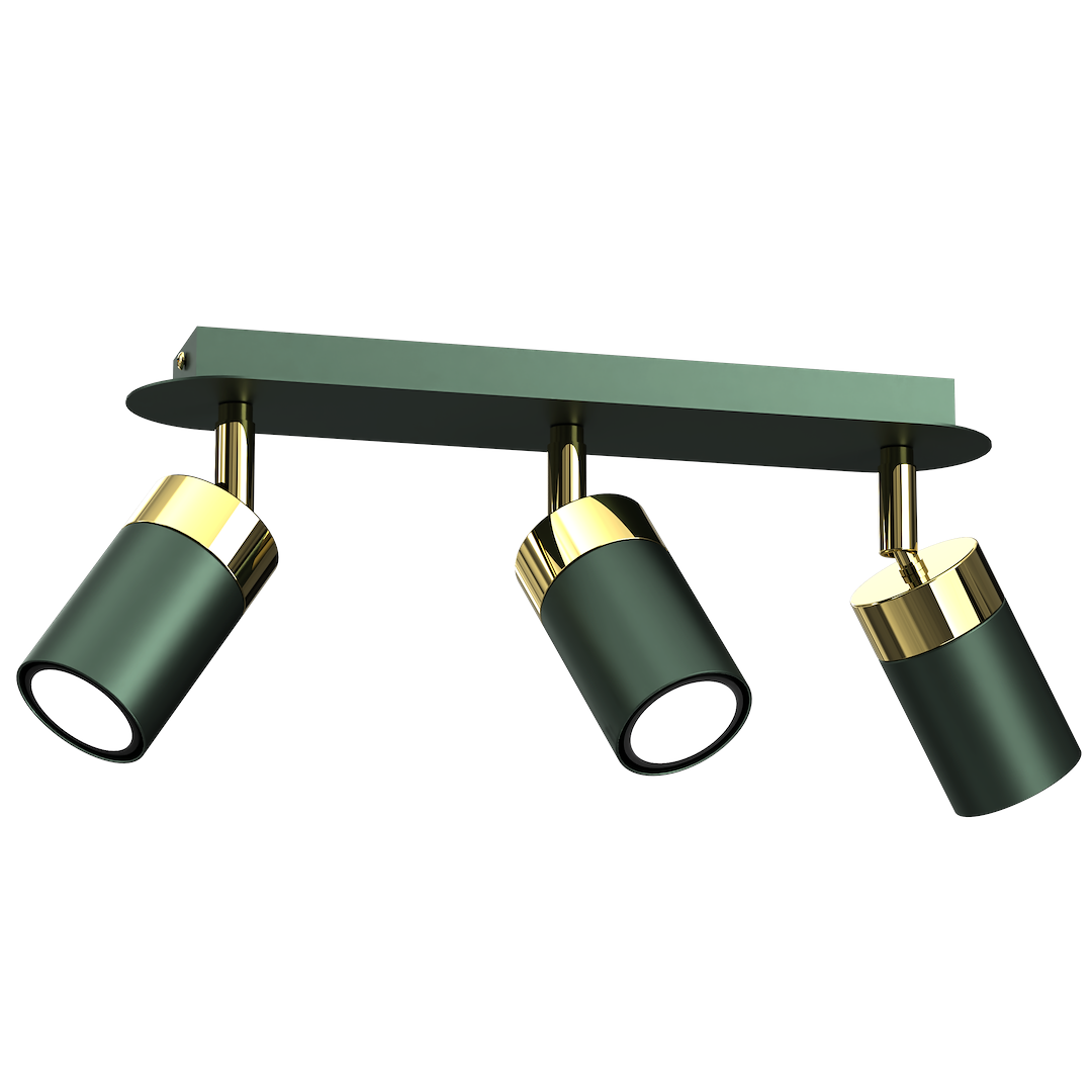 Lampa sufitowa JOKER GREEN/GOLD 3xGU10 - obrazek 5