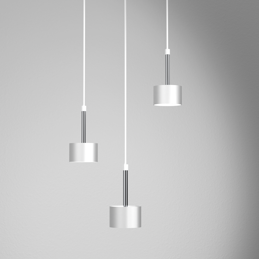 Lampa wisząca Arena Biały/Srebrny 3xGX53 - obrazek 2